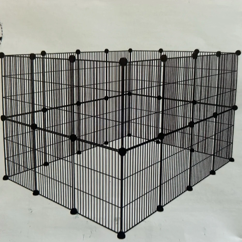 COPY - Animal Cage Indoor Portable Metal Wire. Fence for Small Animals (28 blue…